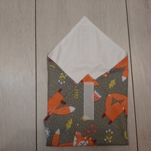 Öko szendvicscsomagoló - rókás - táska & tok - uzsonna- & ebéd tartó - szendvics csomagoló - Meska.hu