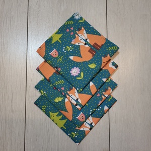Rókamintás textilszalvéta , Otthon & Életmód, Konyhafelszerelés, tálalás, Konyhai textil, Szalvéta, Varrás, MESKA