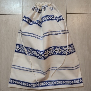 Kenyeres zsák 51. - palócmintás vászonból, Táska & Tok, Bevásárlás & Shopper táska, Kenyeres zsák, Varrás, MESKA