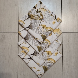 Ginkgo bilobamintás textilszalvéta , Otthon & Életmód, Konyhafelszerelés, tálalás, Konyhai textil, Szalvéta, Varrás, MESKA