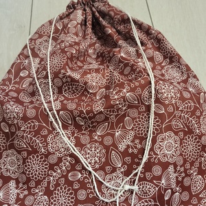 Virág-levélmintás kenyereszsák  - táska & tok - bevásárlás & shopper táska - kenyeres zsák - Meska.hu