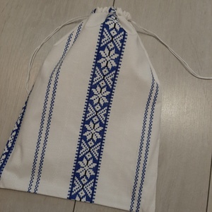 Kék szádamintás kenyereszsák  - táska & tok - bevásárlás & shopper táska - kenyeres zsák - Meska.hu