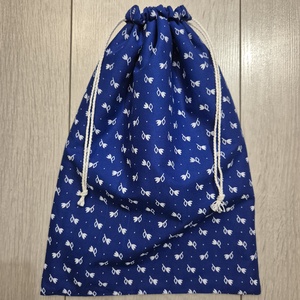 Kékfestő jellegű pamutvászonból kenyereszsák , Táska & Tok, Bevásárlás & Shopper táska, Kenyeres zsák, Varrás, MESKA