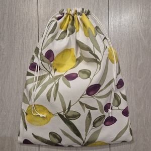 Citrom-olivabogyómintás kenyereszsák  - Meska.hu