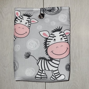 Könyvtok - cuki zebrás , Könyv & Zene, Könyvtok, Varrás, MESKA