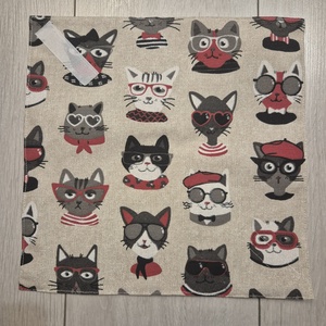 Öko szendvicscsomagoló - cicás - táska & tok - uzsonna- & ebéd tartó - szendvics csomagoló - Meska.hu