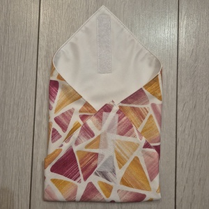 Öko szendvicscsomagoló - háromszög mintás - táska & tok - uzsonna- & ebéd tartó - szendvics csomagoló - Meska.hu