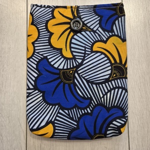 Könyvtok - gingko bilobás (Afrikai textil), Könyv & Zene, Könyvtok, Varrás, MESKA