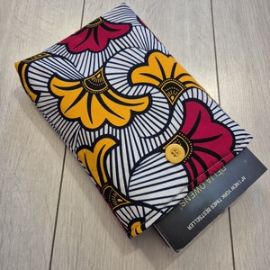 Könyvtok - gingko bilobás (Afrikai textil) - könyv & zene - könyvtok - Meska.hu