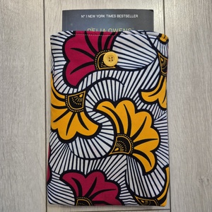 Könyvtok - gingko bilobás (Afrikai textil) - könyv & zene - könyvtok - Meska.hu