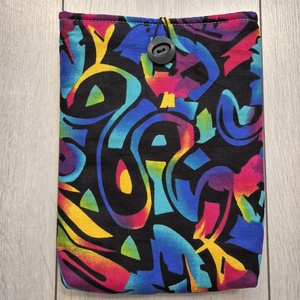 Könyvtok - absztrakt mintás(Afrikai textil), Könyv & Zene, Könyvtok, Varrás, MESKA