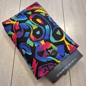 Könyvtok - absztrakt mintás(Afrikai textil) - könyv & zene - könyvtok - Meska.hu