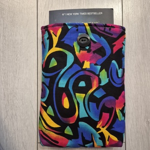 Könyvtok - absztrakt mintás(Afrikai textil) - könyv & zene - könyvtok - Meska.hu