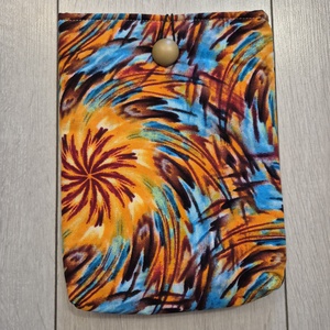 Könyvtok - absztrakt mintás(Afrikai textil), Könyv & Zene, Könyvtok, Varrás, MESKA