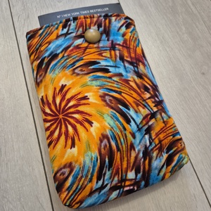 Könyvtok - absztrakt mintás(Afrikai textil) - könyv & zene - könyvtok - Meska.hu