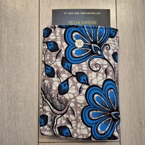Könyvtok -  virágmintás(Afrikai textil) - könyv & zene - könyvtok - Meska.hu