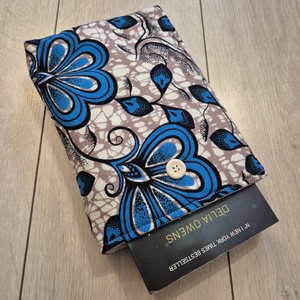 Könyvtok -  virágmintás(Afrikai textil) - könyv & zene - könyvtok - Meska.hu