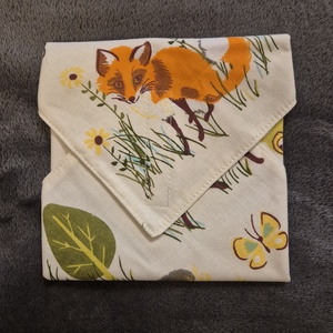 Öko szendvicscsomagoló - erdei állatos , Táska & Tok, Uzsonna- & Ebéd tartó, Szendvics csomagoló, Varrás, MESKA