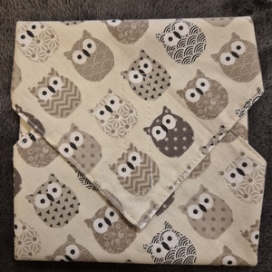 Öko szendvicscsomagoló - baglyos, Táska & Tok, Uzsonna- & Ebéd tartó, Szendvics csomagoló, Varrás, MESKA