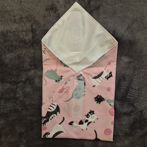 Öko szendvicscsomagoló - cicás - táska & tok - uzsonna- & ebéd tartó - szendvics csomagoló - Meska.hu