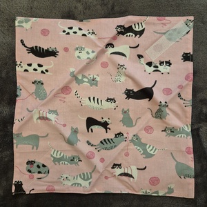 Öko szendvicscsomagoló - cicás - táska & tok - uzsonna- & ebéd tartó - szendvics csomagoló - Meska.hu