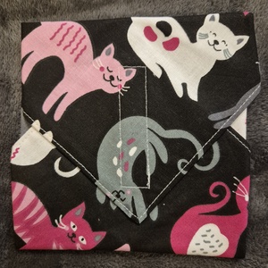 Öko szendvicscsomagoló - cicás, Táska & Tok, Uzsonna- & Ebéd tartó, Szendvics csomagoló, Varrás, MESKA