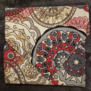 Öko szendvicscsomagoló - mandalamintás , Táska & Tok, Uzsonna- & Ebéd tartó, Szendvics csomagoló, Varrás, MESKA