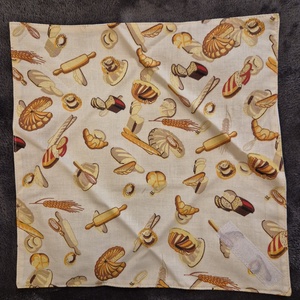 Öko szendvicscsomagoló - pékárumintás  - táska & tok - uzsonna- & ebéd tartó - szendvics csomagoló - Meska.hu