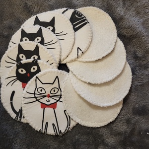  Arctisztító korong cica mintával, Szépségápolás, Arcápolás, Arctisztító korong, Varrás, MESKA