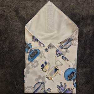 Öko szendvicscsomagoló - robotos  - táska & tok - uzsonna- & ebéd tartó - szendvics csomagoló - Meska.hu