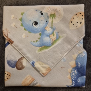 Öko szendvicscsomagoló - dínós, Táska & Tok, Uzsonna- & Ebéd tartó, Szendvics csomagoló, Varrás, MESKA