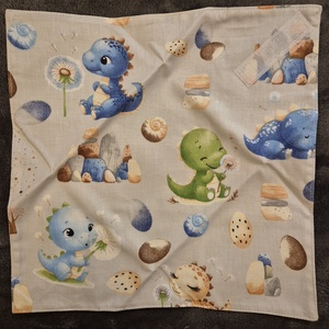 Öko szendvicscsomagoló - dínós - táska & tok - uzsonna- & ebéd tartó - szendvics csomagoló - Meska.hu