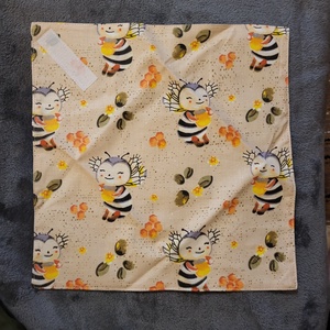 Öko szendvicscsomagoló - méhecskés - táska & tok - uzsonna- & ebéd tartó - szendvics csomagoló - Meska.hu