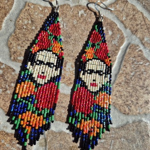 Frida Kahlo fülbevaló - Meska.hu