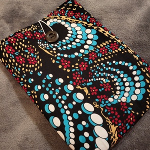Könyvtok -  virágmintás(Afrikai textil) - könyv & zene - könyvtok - Meska.hu