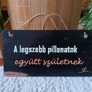'EGYÜTT-ható EGYÜTT-lét... Hangulatdekor történettel, Otthon & Életmód, Dekoráció, Kép & Falikép, Fából készült kép, Famegmunkálás, Festészet, MESKA