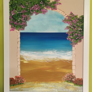 Egy kis nyár 40x50 cm, Művészet, Festmény, Akril, , MESKA