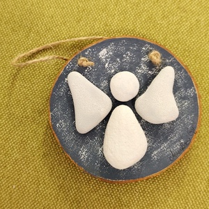 Karácsonyi dísz, Otthon & Életmód, Dekoráció, Kép & Falikép, Kavics kép, , MESKA