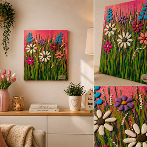 Tavaszi suttogás kavicskép - otthon & életmód - dekoráció - kép & falikép - kavics kép - Meska.hu