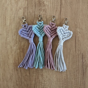 Makram kulcstartó - táska & tok - kulcstartó & táskadísz - kulcstartó - Meska.hu