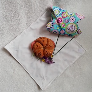 Pöttyös uzsonnacsomagoló mosható szalvéta - otthon & életmód - konyhafelszerelés, tálalás - konyhai textil - szalvéta - Meska.hu