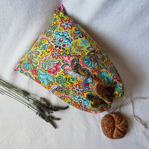 Zerowaste szett, bevásárlózsák, kenyereszsák, uzsonnacsomagoló, mosható szalvéta - táska & tok - bevásárlás & shopper táska - shopper, textiltáska, szatyor - Meska.hu