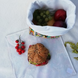 Zerowaste uzsonnacsomagoló szett - táska & tok - uzsonna- & ebéd tartó - szendvics csomagoló - Meska.hu