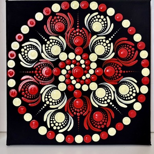 Mandala, Otthon & Életmód, Dekoráció, Spiritualitás, Mandala, Festészet, Festett tárgyak, MESKA