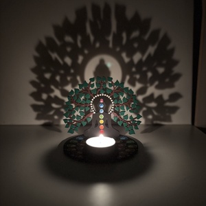 Életfa/buddha árnyéklámpás - otthon & életmód - gyertya, illat, aroma - mécses és mécsestartó - Meska.hu