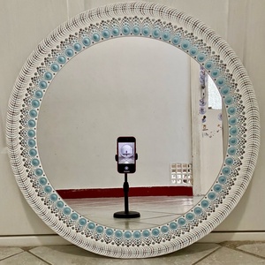 Mandala tükör, Otthon & Életmód, Dekoráció, Tükör, Festészet, Festett tárgyak, MESKA