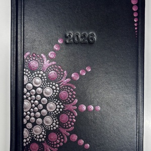 Napi beosztású határidőnapló, Otthon & Életmód, Papír, írószer, Jegyzetfüzet & Napló, Festett tárgyak, MESKA