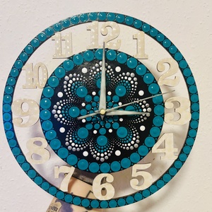 Mandala mintás fali óra - otthon & életmód - dekoráció - fali és függő dekoráció - falióra & óra - Meska.hu
