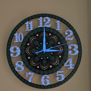 Mandala mintás fali óra - otthon & életmód - dekoráció - fali és függő dekoráció - falióra & óra - Meska.hu