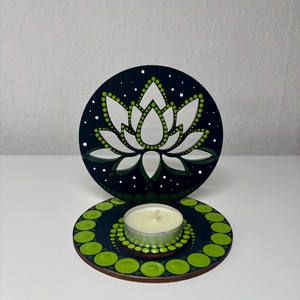 Lótuszvirág árnyéklámpa, Otthon & Életmód, Gyertya, illat, aroma, Mécses és mécsestartó, Festett tárgyak, Festészet, MESKA